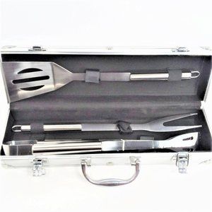 Grilling Utensil Set BBQ Stainless Case Cooking Outdoor Tools Camping Gift